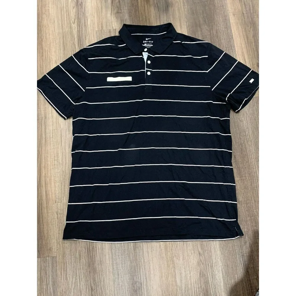Nike Golf Standard Dri Fit Short Sleeve Cotton Front Pocket‎ Men's Size XL